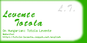 levente totola business card